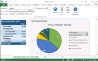Screenshot of Journyx Reportlink for Excel