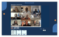 Screenshot of Supports human experiences and allows attendees to collaborate and grow their network by offering roundtable networking and breakout sessions at the end of any event session.