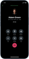 Screenshot of Mobile App - Ongoing Call