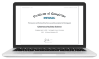 Screenshot of Infosec Skills includes training for dozens of popular certifications from CompTIA®, (ISC)²®, ISACA®, Cisco®, Microsoft®, AWS™ and more. Prepare for your next exam with help from our expert instructors, then gauge exam readiness with unlimited access to customizable practice exams. With completion certificates available for every course, Infosec Skills has everything you need to keep existing certifications current with 100s of CPE opportunities.