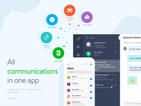 Screenshot of Communication in One Place