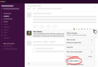 Screenshot of Save important content from Slack to ISELO using the /iselo command or the Message Extension