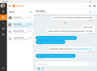 Screenshot of GlobalMeet Collaboration Chat