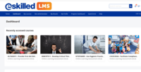 Screenshot of Integrated to eSkilled LMS