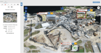 Screenshot of Immersive Data Visualizations - Utilize the Optelos platform to create precise 2D orthomosaic maps and 3D mesh and pointcloud reality models; view and share all types of data through the platform with a robust set of visualization tools and viewers.