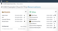 Screenshot of Reservations Registration and Notification if dates have changed (and thus the reservation needs to be updated).