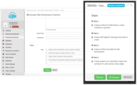 Screenshot of Create instruction sets for preventive maintenance