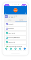 Screenshot of Client Chart - Mobile App