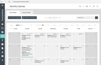 Screenshot of The Calendar provides a great weekly or monthly view of project start and due dates, along with deliverables, milestones, and meetings.