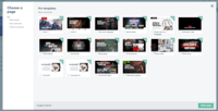 Screenshot of Extensive set of templates