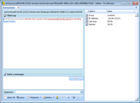 Screenshot of FocalScope Live Chat Agent Window