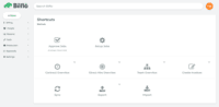 Screenshot of Simple User Interface - Homepage