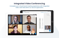 Screenshot of Utilize secure Integrated Video Conferencing to complete the virtual meeting experience and negate the use of third-party apps.