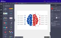 Screenshot of Drawtify Free Online Comparison Infographic Creator and Chart Maker
