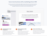 Screenshot of The only marketing-driven CRM for small businesses
