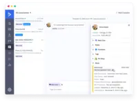 Screenshot of live chat, site messaging, email, and a unified inbox that can be used to build relationships with customers.
