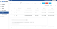 Screenshot of Audit and complience