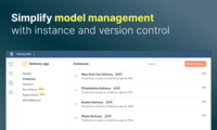 Screenshot of model management