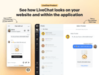 Screenshot of Chat Widget and Agent App