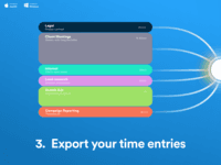 Screenshot of 4. Export your time entries