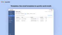 Screenshot of Templates: Use email templates to quickly send emails