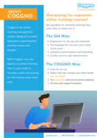Screenshot of Say goodbye to costly training fees and experience the convenient way to stay in compliant or skill refresher- the Coggno way!