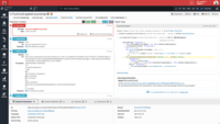Screenshot of Error report with enhanced stack traces, inline source code, and telemetry analytics.