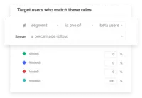 Screenshot of Target Users By Rule Match