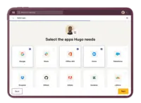 Screenshot of Rippling Single Sign-On: Employees can access all of their SaaS apps in one click from their Rippling dashboard.