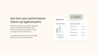 Screenshot of Display of how performance stacks up against peers