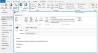 Screenshot of Seamless integration with Outlook (Office 365)