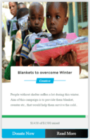 Screenshot of Embeddable Campaign Widget