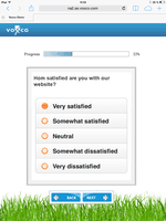 Screenshot of Device-responsive user interface