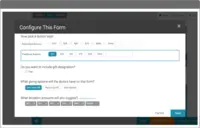 Screenshot of Customizable Form