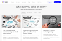 Screenshot of Wizly enables businesses to solve a variety of challenges