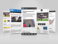 Screenshot of Customizable design allowing for a blended live blog design with the rest of a site.