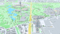 Screenshot of Mapbox 3D Live styles offers interactive map design.