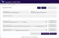 Screenshot of LumenVox admin portal example