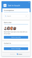 Screenshot of Deskpro Messenger Widget (Live Chat)