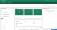 Screenshot of Loan dashboard so customers know the status of their loan and can engage with outstanding tasks