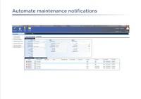 Screenshot of Automate maintenance notifications