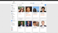 Screenshot of Professional Profile, search by name, position or expertise.