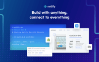 Screenshot of Netlify: Build with anything, connect to everything.