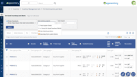 Screenshot of Inventory Management List