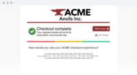Screenshot of askinline.com embedded CSAT survey