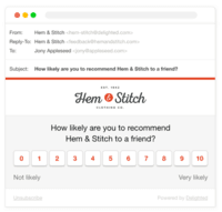 Screenshot of Gather feedback with just one click in via email
