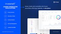 Screenshot of InvestaX's comprehensive tokenization solutions.