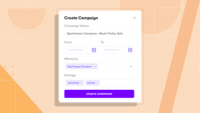 Screenshot of Affable provides an in-built Campaign Relationship Management solution for you to track all influencers in your campaign. Check their status, assign cost, assign ratings or send emails directly from the CRM.