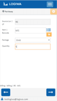 Screenshot of Logiwa support Directed Rule-based Putaway with Location Suggestion