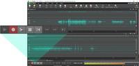 Screenshot of WavePad includes a sound recorder that supports auto-trim and voice activated recording.